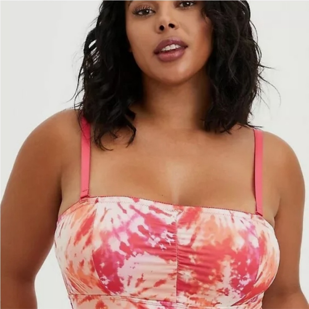 Torrid Curve tie dye swimsuit bikini top 4X
